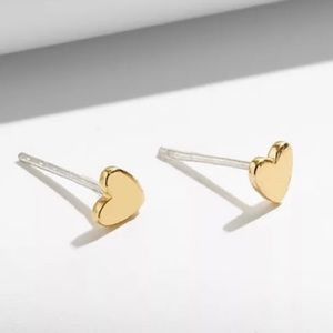 Madewell delicate collection Demi- fine heart stud earring